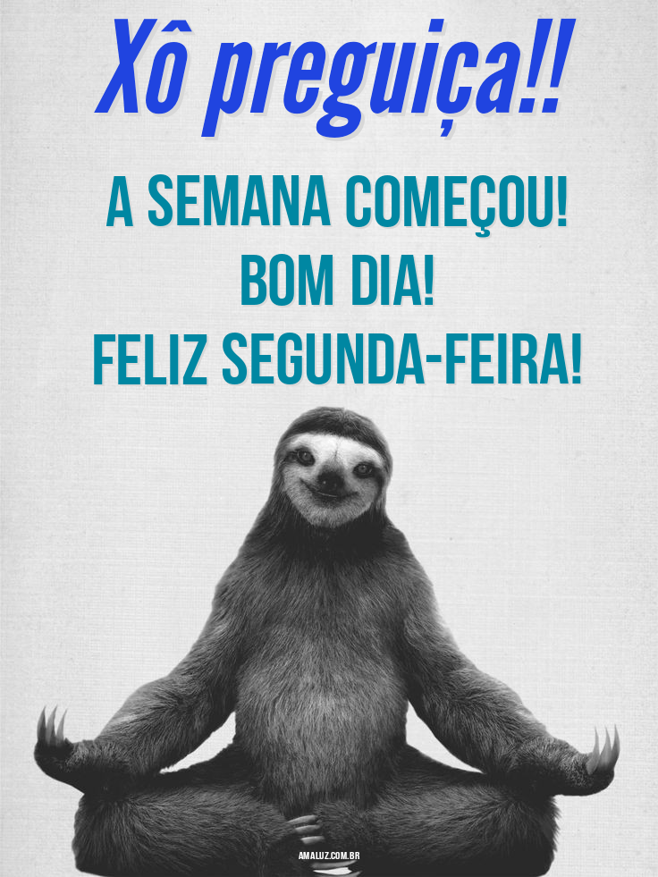 Bom dia feliz segunda-feira com humor