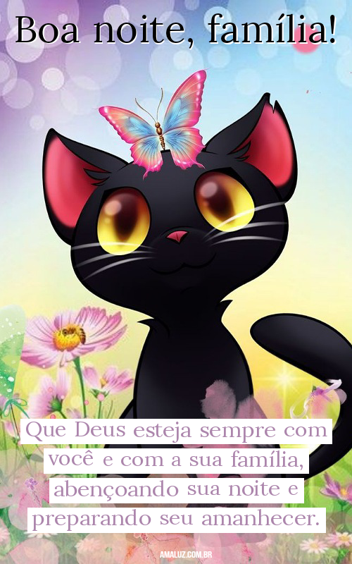Frases de boa noite família abençoada 