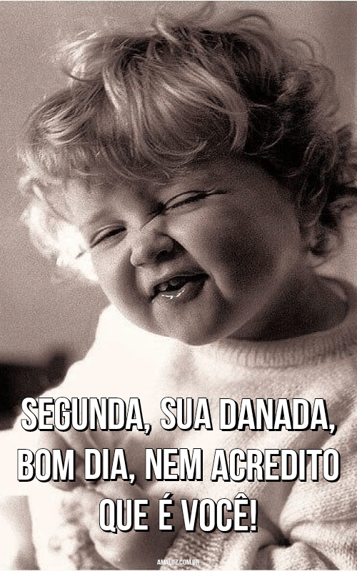 Segunda sua danada bom dia