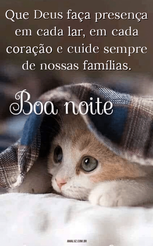Frases de boa noite especialmente para família