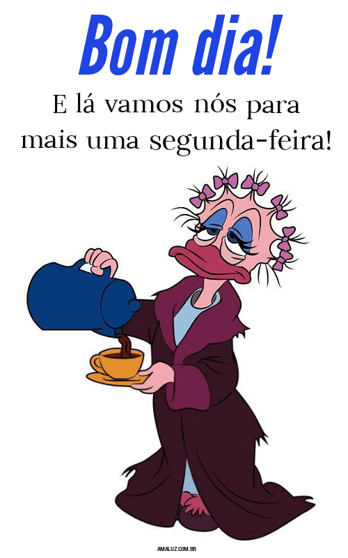 E lá vamos nós para mais uma segunda-feira