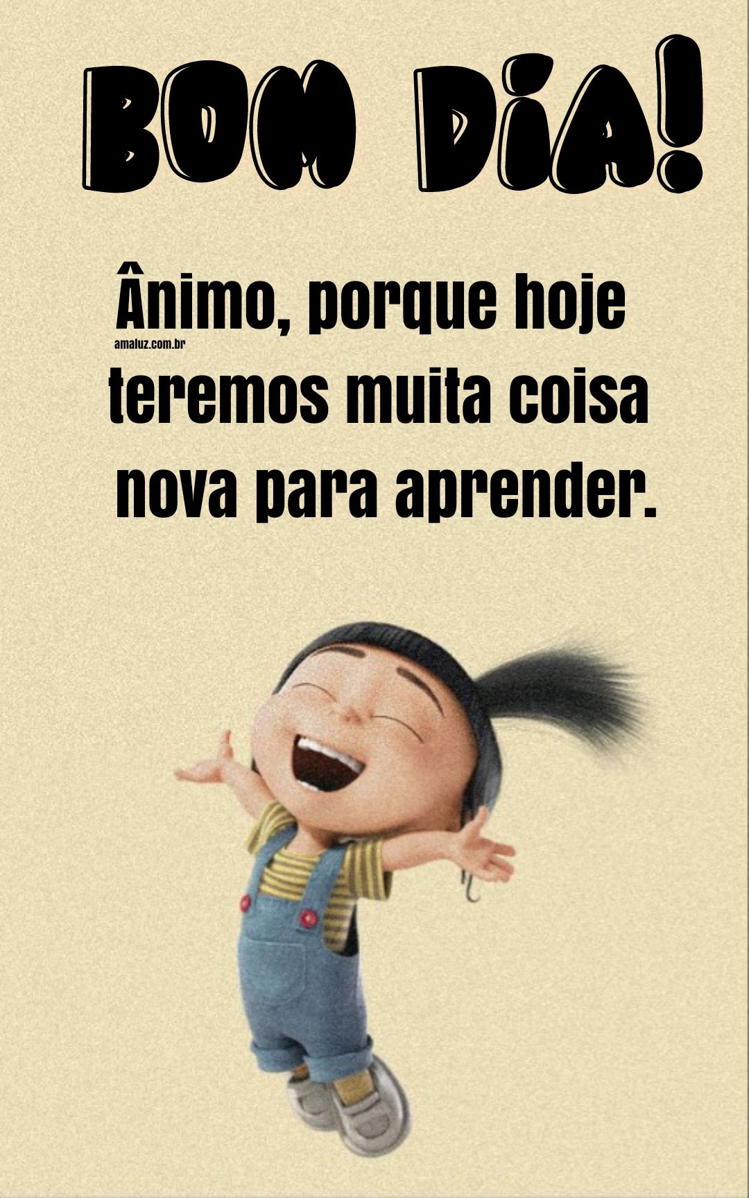 Bom dia com frases engraçadas e imagens infantil