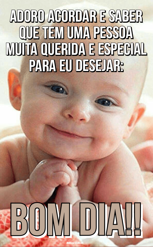 Imagens infantil engraçada e bom dia