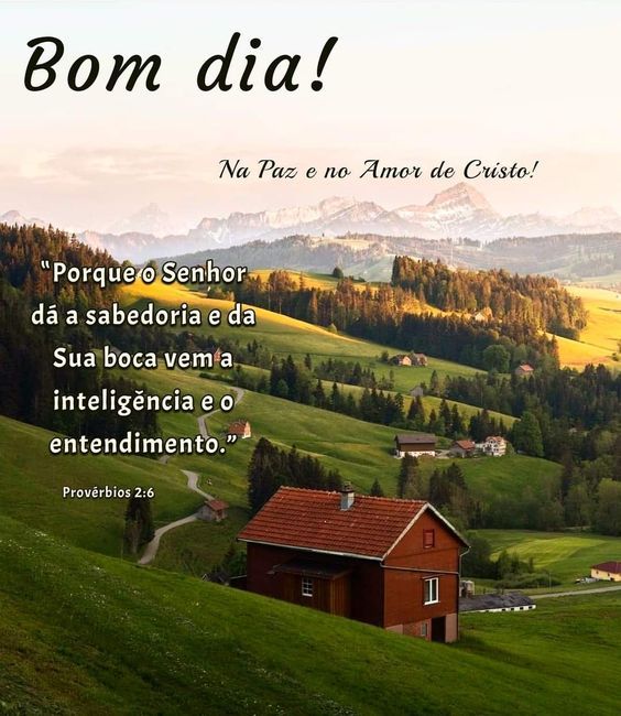 Provérbios 2:6 Bom dia na paz