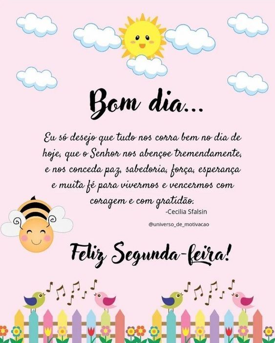 Bom dia segunda-feira com gratidão