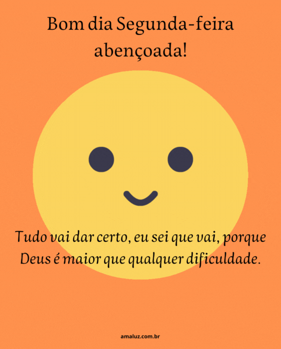 Bom dia segunda tudo certo