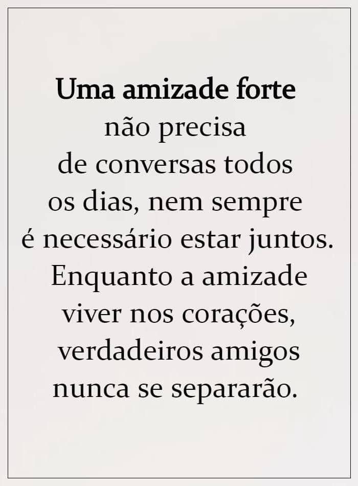 Amizade verdadeira texto