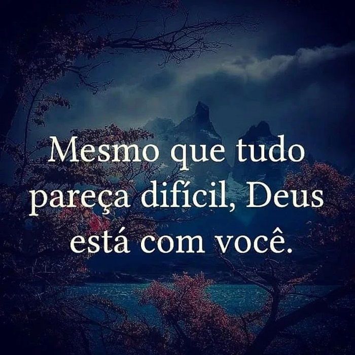 Deus está com você
