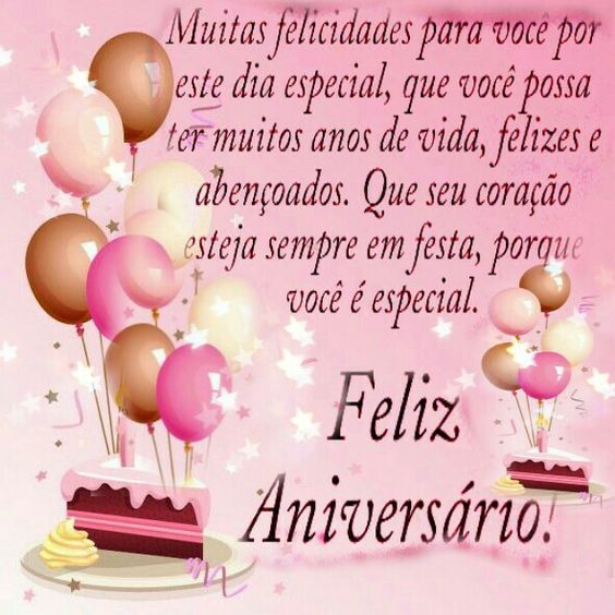 Feliz aniversário com alegria