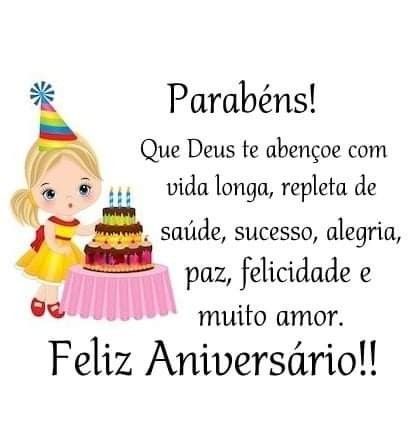Feliz aniversário com frases de carinho