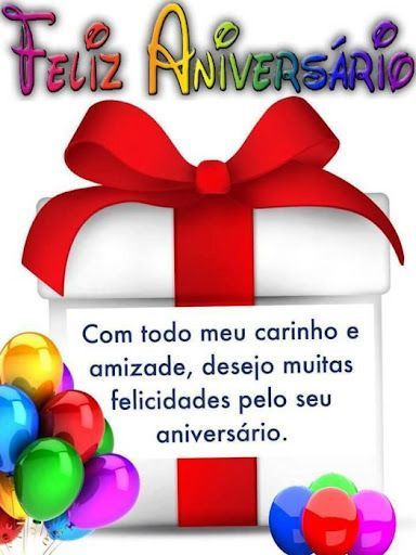 Feliz aniversário com todo meu carinho
