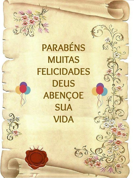 Parabéns muitas felicidades