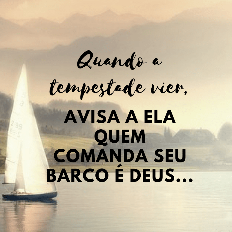 Quando a tempestade vier...