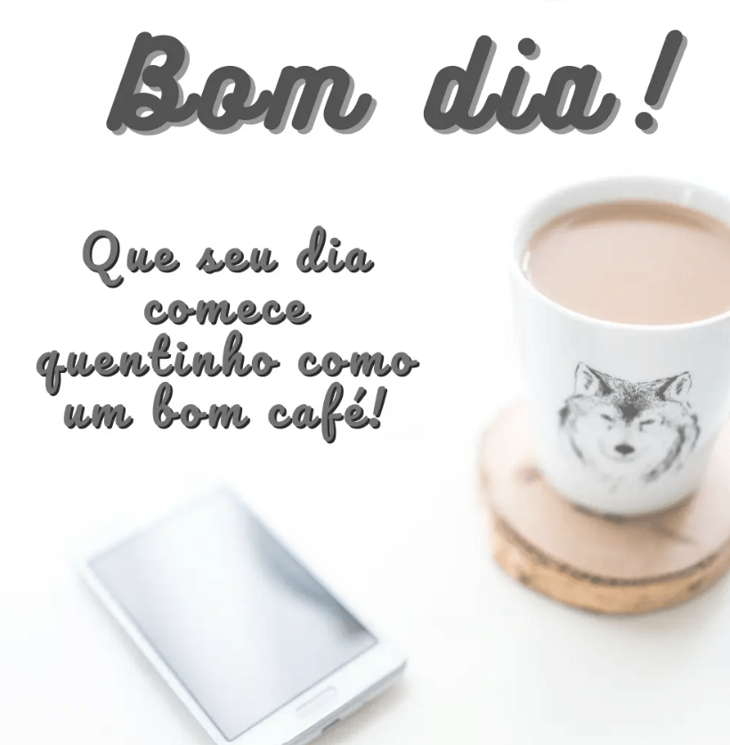 Bom dia com cafezinho abençoado