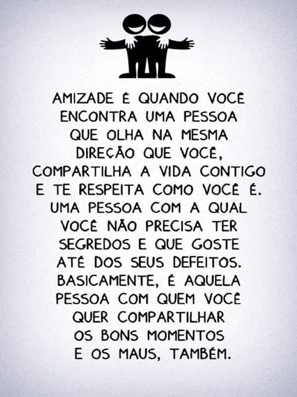 frases de amizade verdadeira