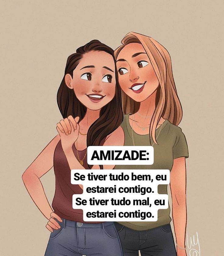 Frase de amizade para amiga