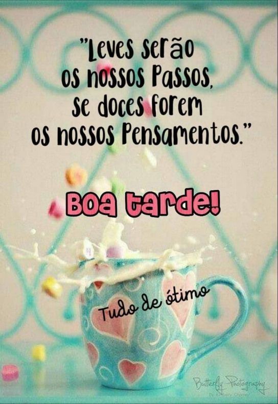 boa tarde com carinho a você que é especial.