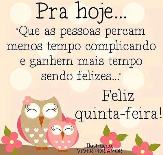 Tenha uma quinta-feira de paz!