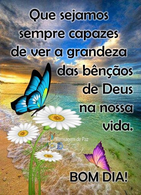 Bom dia na presença de Deus!