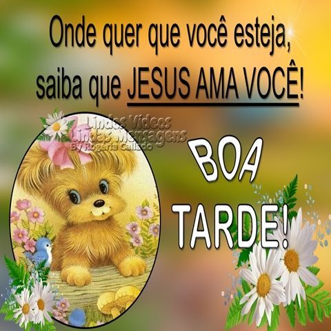 Boa tarde! com amor e carinho.