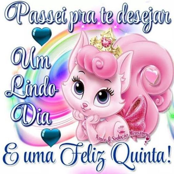 Te desejo uma linda quinta-feira!