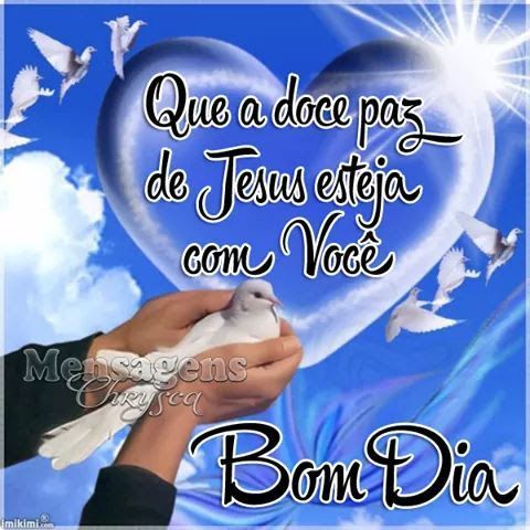 Que a doce paz esteja ao decorrer do dia! Bom dia whatsapp