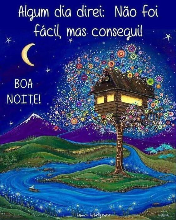 Noite colorida e iluminada