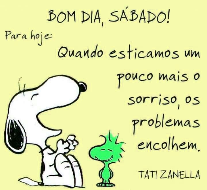 Bom dia, sábado Snoopy