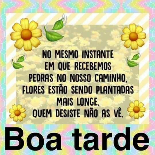 Boa Tarde feliz e abençoada família
