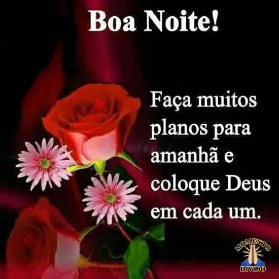 Boa noite com Deus e flores!