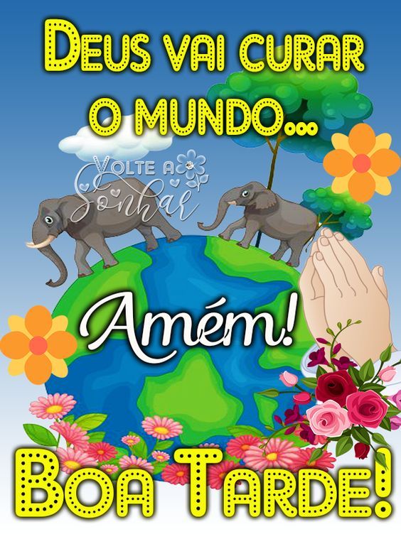 Boa tarde Deus vai curar o mundo!